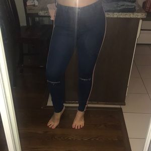 Zara high waisted skinny jeans